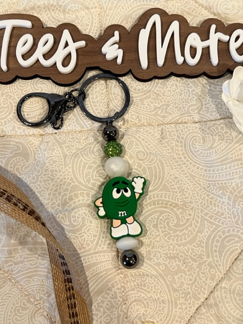 Keychain Green M&M