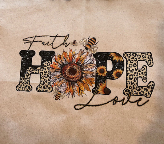 Pillowcase / Faith Hope Love